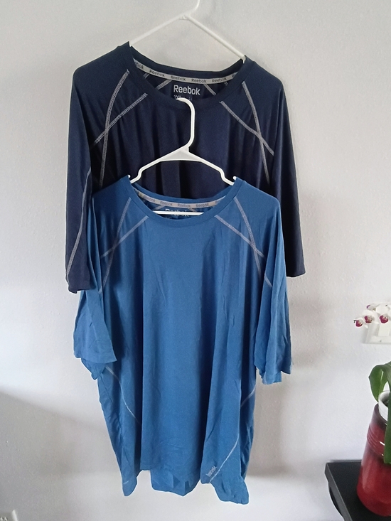 Reebok Other - Reebok 2 Pack 3XL Athletic Performance Shirts Blue Navy Workout Bundle